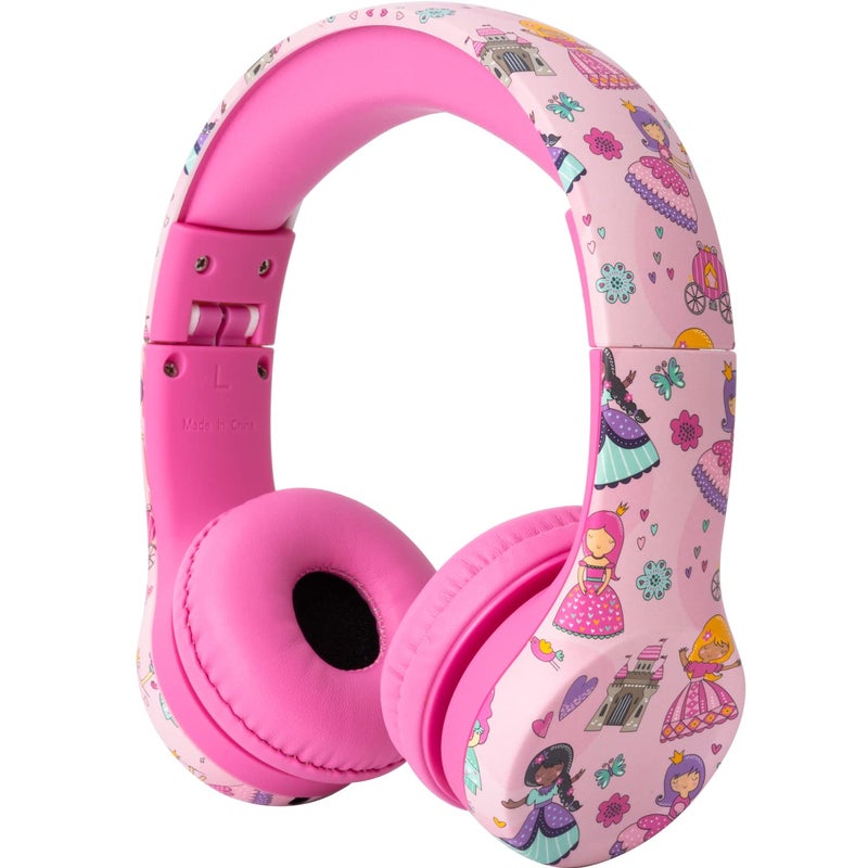 Snug Play+ Kids Headphones â€“ Volume Limited 93dB for Safe Listening â€“ Foldable, Durable Headphones for Toddlers, Boys & Girls â€“ Tangle-Free Cord â€“ Ideal for Travel, School, Tablets - Princess - Image 1